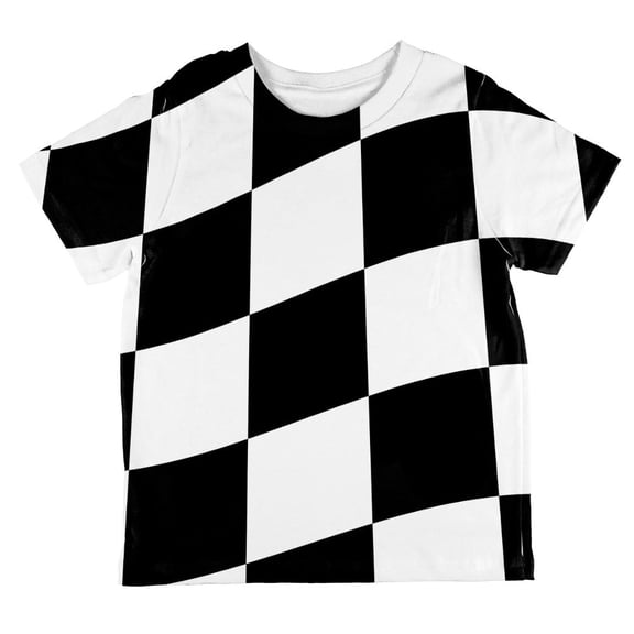 Finish Line Victory Lane Waving Flag All Over Toddler T Shirt Multi 6T