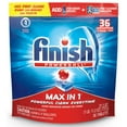 Finish Max in 1 Powerball, 36ct, Wrapper Free Dishwasher Detergent