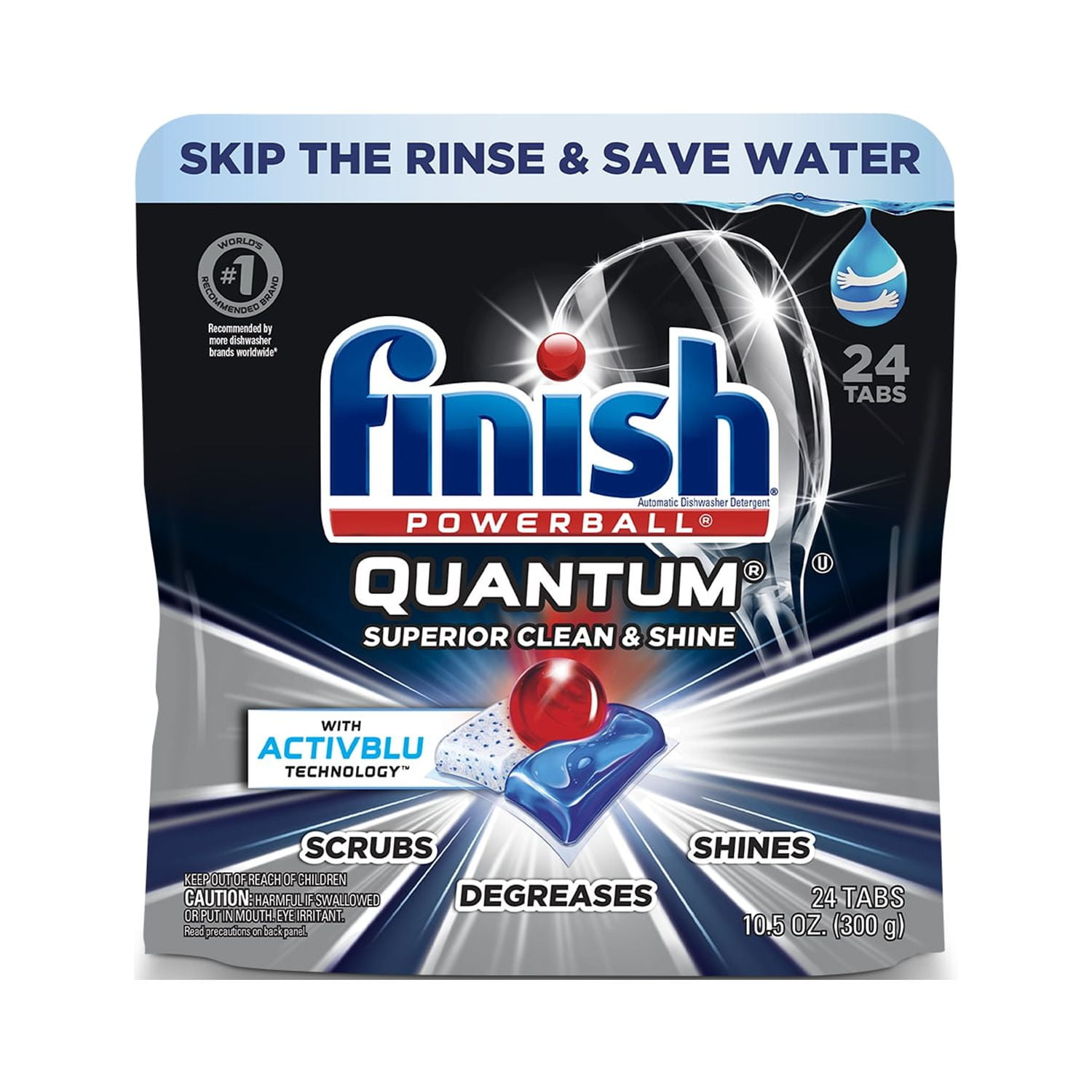 Finish Quantum Infinity Shine - 70 Count - Dishwasher Detergent - Powerball  - Our Best Ever Clean and Shine - Dishwashing Tablets - Dish Tabs  (Packaging May Vary)