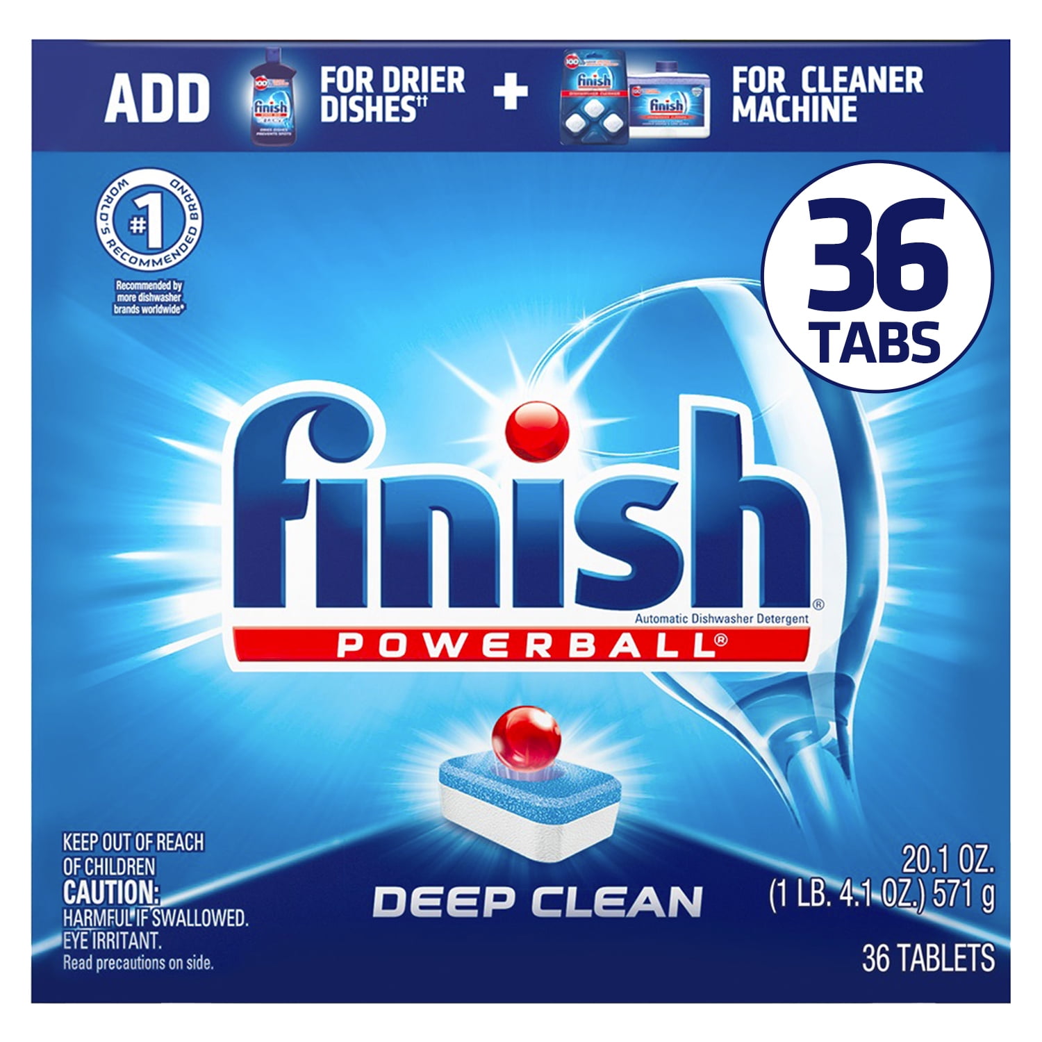 Finish Pacs Dishwasher Detergents, Fresh Scent, 20.1 Ounce, 36 Count