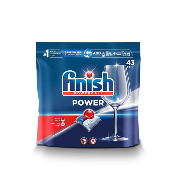Finish Power - 43ct - Dishwasher Detergent Tablets - Powerball (Pack of 10)