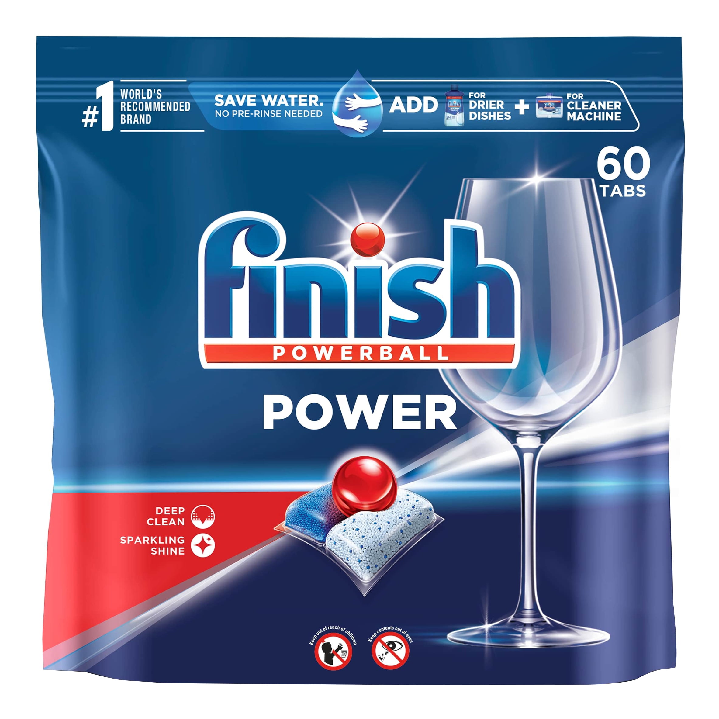 Finish Power - 60ct - Dishwasher Detergent - Powerball