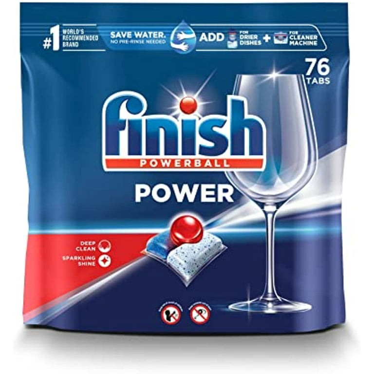 Finish Power - 76Ct - Dishwasher Detergent - Powerball - Dishwashing  Tablets - Dish Tabs