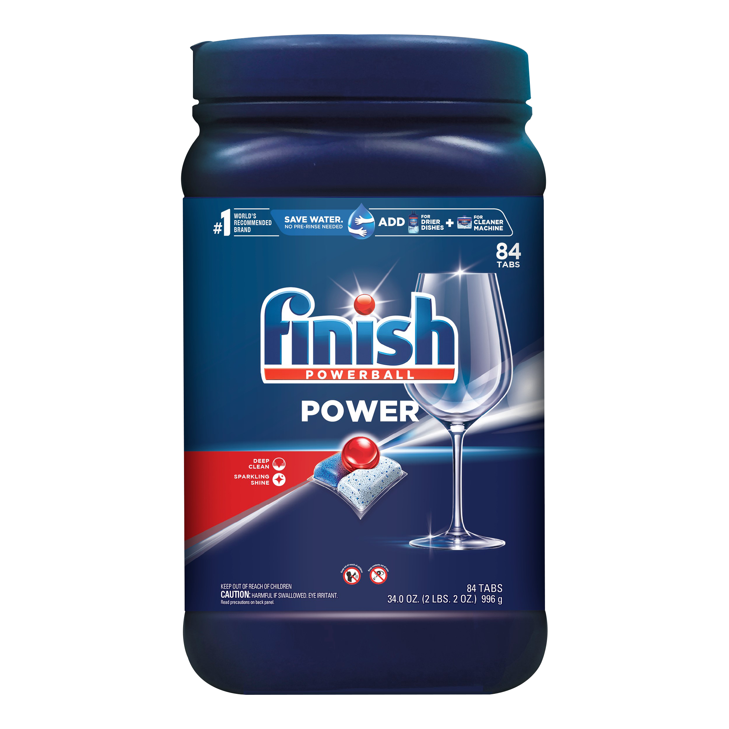 Finish All in 1 Powerball Fresh,deep clean,32ct, Dishwasher Detergent Tablets