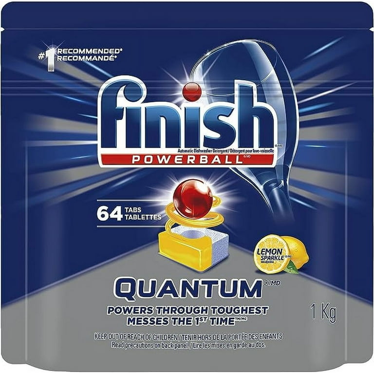 Finale - Quantum - 64ct - Détergent pour lave-vaisselle - Powerball -  Ultimate Clean & amp; Brillance - Tablettes de lavage - Onglets de vaisselle