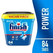 Finish Power Dishwasher Pods, No Pre-Rinse Dishwasher Detergent Tabs Soap, Deep Clean, 84 Count