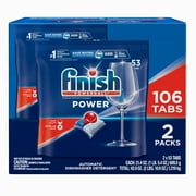 Finish Power Dishwasher Detergent Tabs, 106 ct.