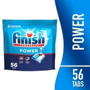 Finish Power Dishwasher Pods, No Pre-Rinse Dishwasher Detergent Tabs Soap, Deep Clean, 56 Count