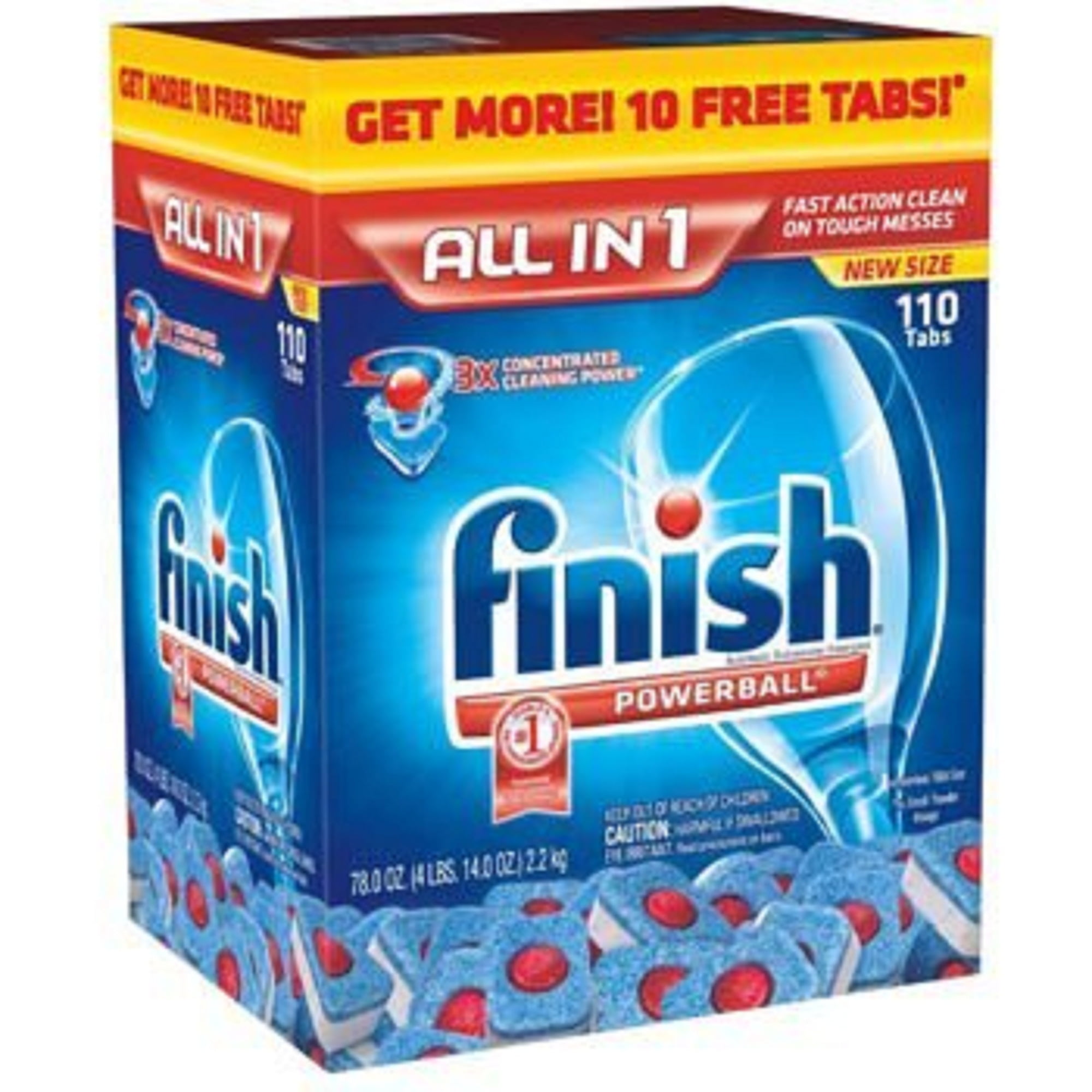 Finish Powerball Automatic Dishwasher Detergent 110 Tabs