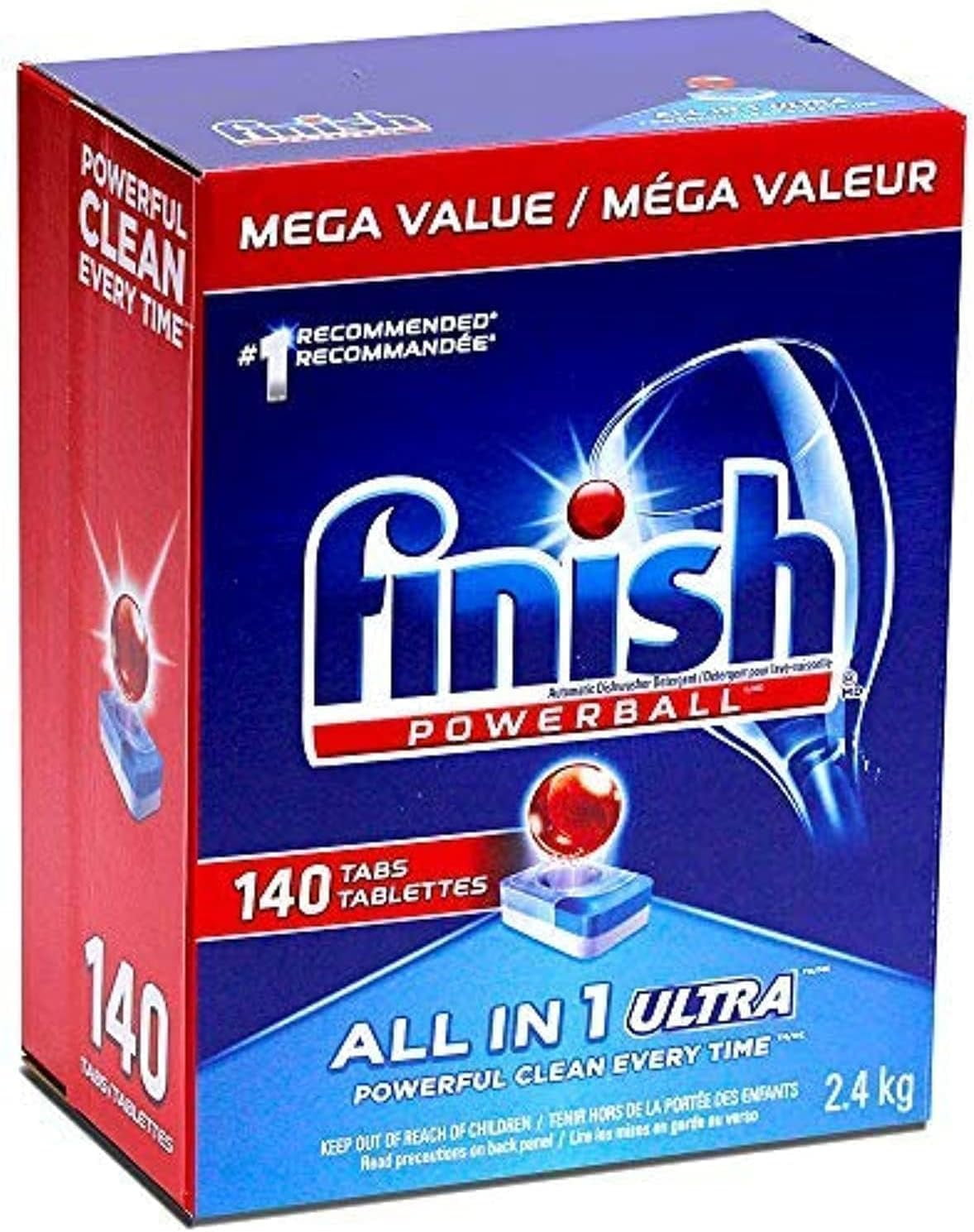 Finish Powerball Automatic Dishwasher Detergent, All in 1 Ultra