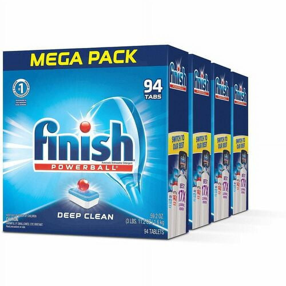56pc Finish Powerball Ultimate Plus All In 1 Dishwashing Tablets