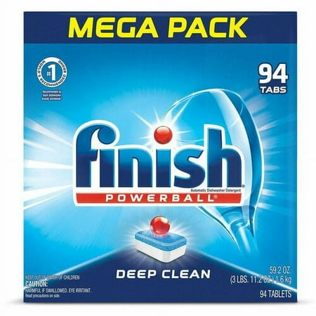 Finish Powerball Dishwasher Tabs - Tablet - Fresh Scent - 94 / Box - Multi | Bundle of 5 Boxes