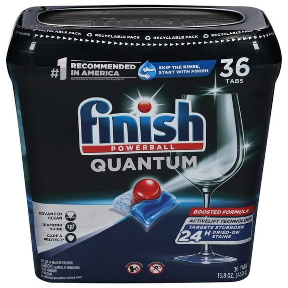 Finish Powerball Quantum Automatic Dishwasher Detergent Tabs 36 ct