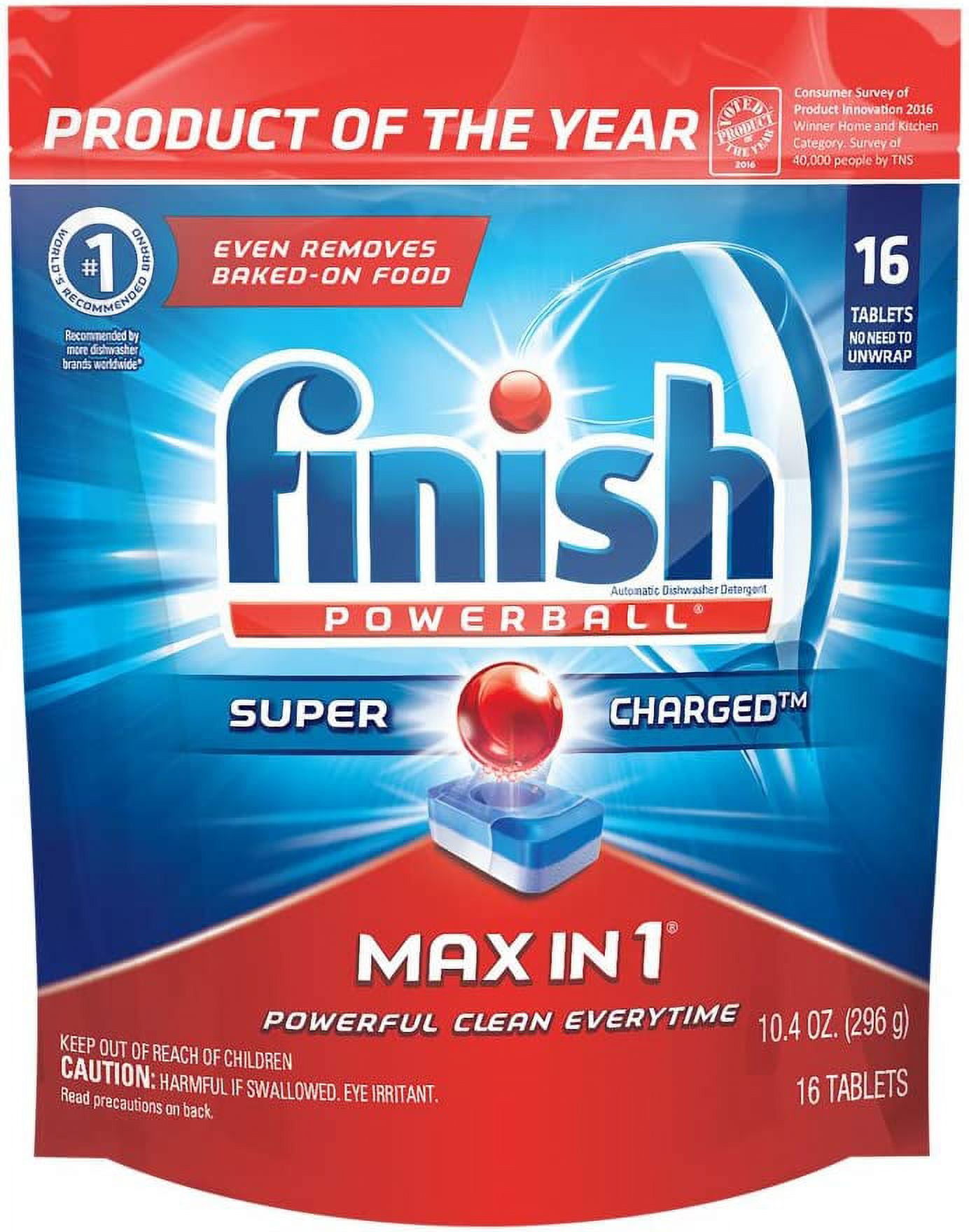 Finish Powerball Super Charged 16+4 Tablets