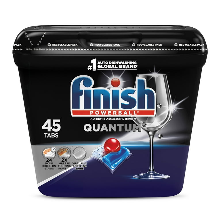 Finish Quantum Dishwasher Detergent, Advanced Clean & Shine Finish Quantum Dishwasher Detergent, Advanced Clean & Shine