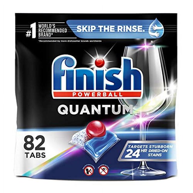 Finish Quantum 82ct Dishwasher Detergent Powerball Ultimate