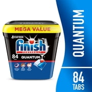 Finish Quantum Dishwasher Pods, No Pre-Rinse Dishwasher Detergent Soap Soap, Advanced Clean, 84 Count