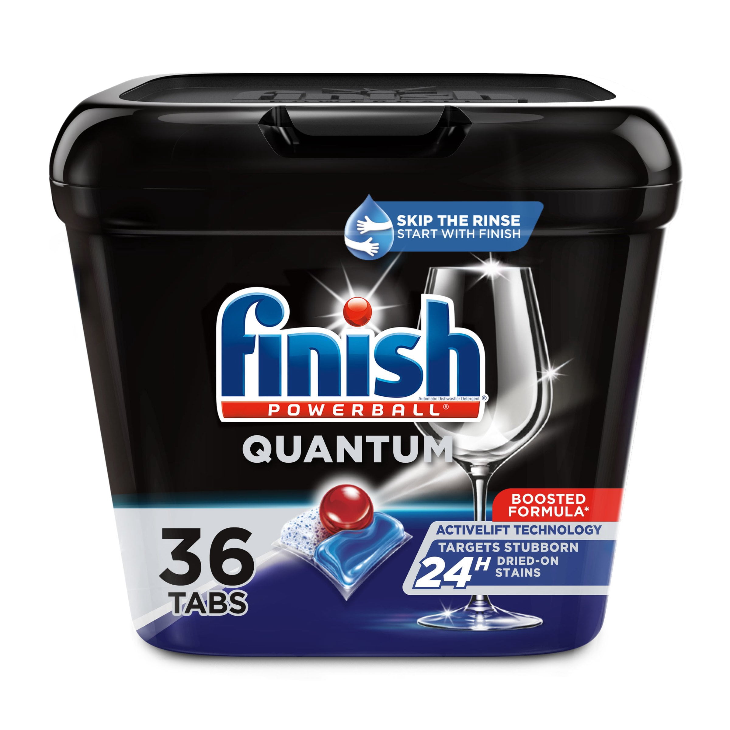 Finish Quantum Dishwasher Detergent, Premium Dishwashing Tablets - 36 ct (Packaging May Vary)