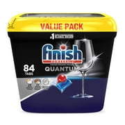 Finish Quantum Dishwasher Detergent, Premium Dishwashing Tablets - 84 ct