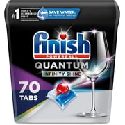 Finish Quantum Infinity Shine - 70 Count - Dishwasher Detergent - Powerball - Our Best Ever Clean and Shine - Dishwashing Tablets - Dish Tabs, 3 count