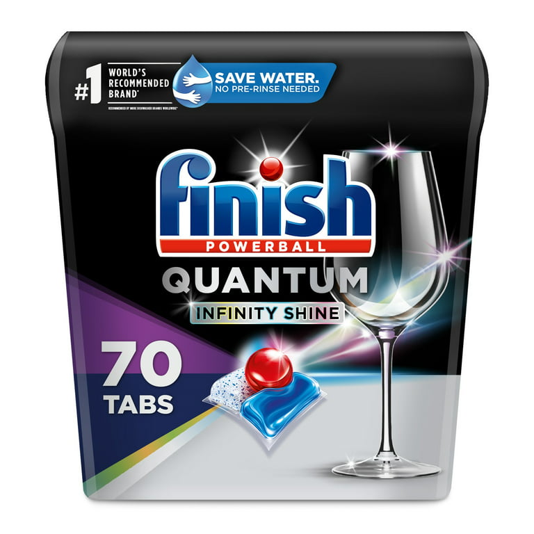 Finish Quantum Infinity Shine 70 Count Dishwasher Detergent