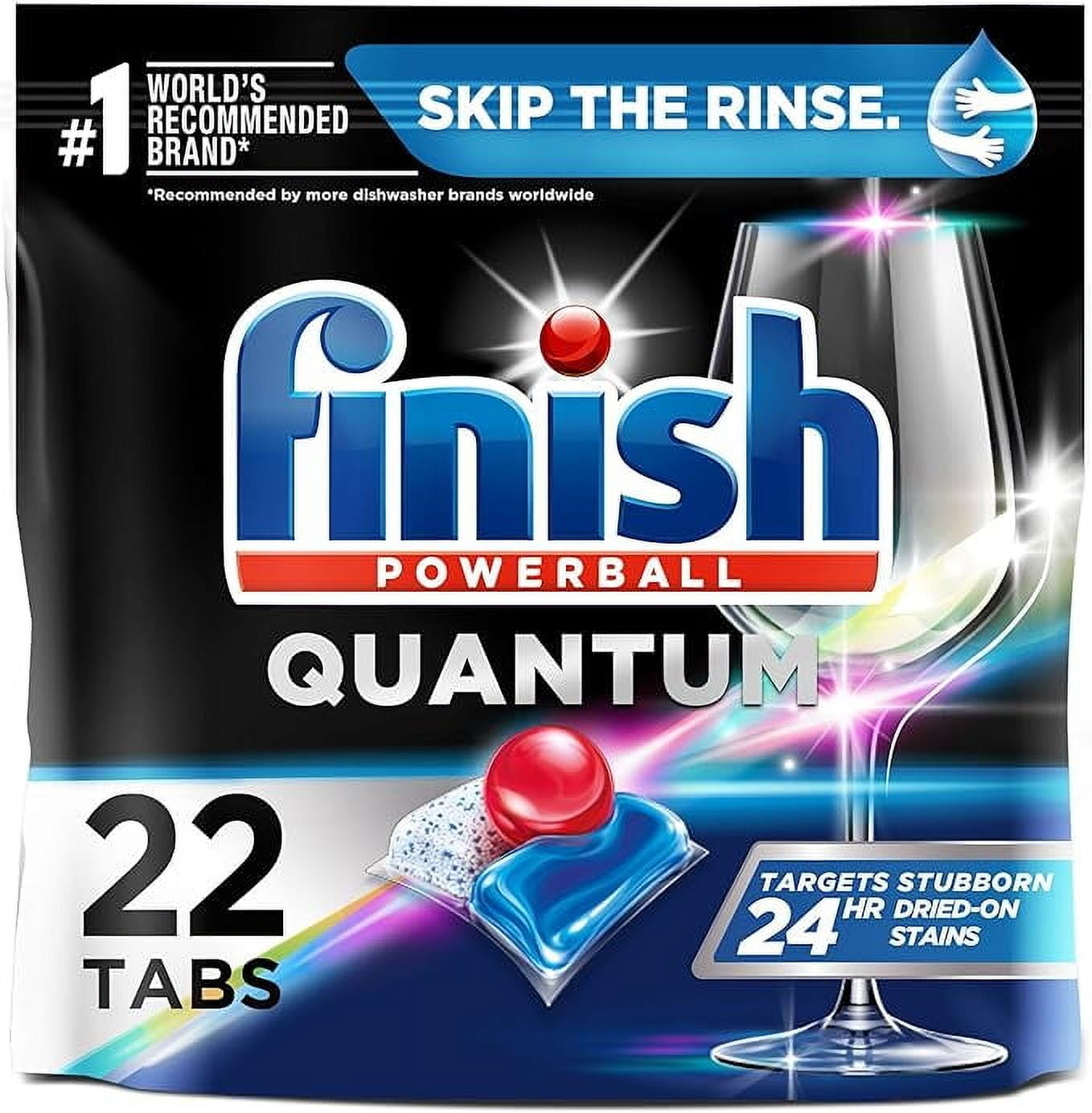 Finish Quantum Ultimate Clean And Shine Dishwasher Detergent Tablets, 22 Ea, 6 Pack