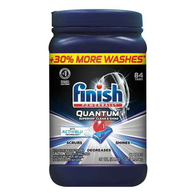 Finish Quantum Dishwashing Tablets, Activblu Tech, Superior Clean