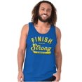 thumbnail image 1 of Finish Strong Bible Scripture Quote Plus Size Graphic Tank Top Brisco Brands 3X, 1 of 5