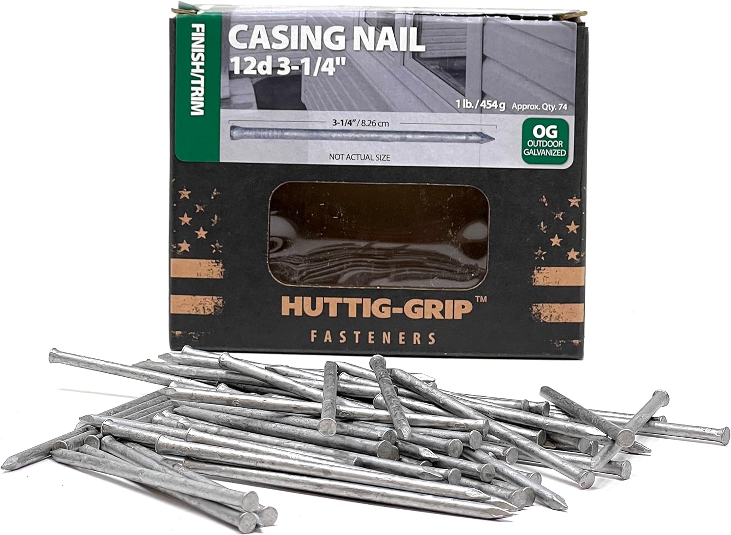 Finish Trim Series Casing Nail 31/4 Inches 12D For Window And Door