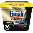 thumbnail image 1 of Finish Ultimate Dishwasher Pods, No Pre-Rinse Dishwasher Detergent Soap Removes Burnt-On Stain, with CycleSync Technology, Degreasing & Scrubbing Power, 76 Count, 1 of 9