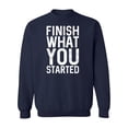 thumbnail image 1 of Finish What You Sarted Sweatshirt Women -Image by Shutterstock, Female Small, 1 of 4