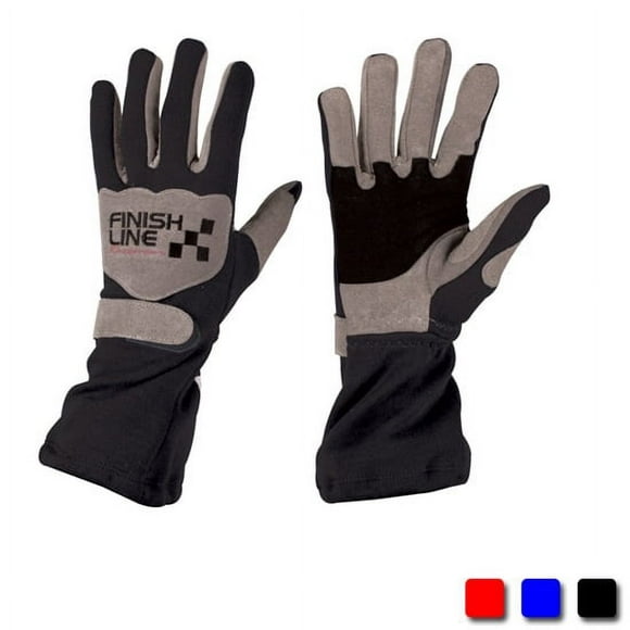 FinishLine Red Size XL Double Layer Driving Gloves, SFI 3.3/5