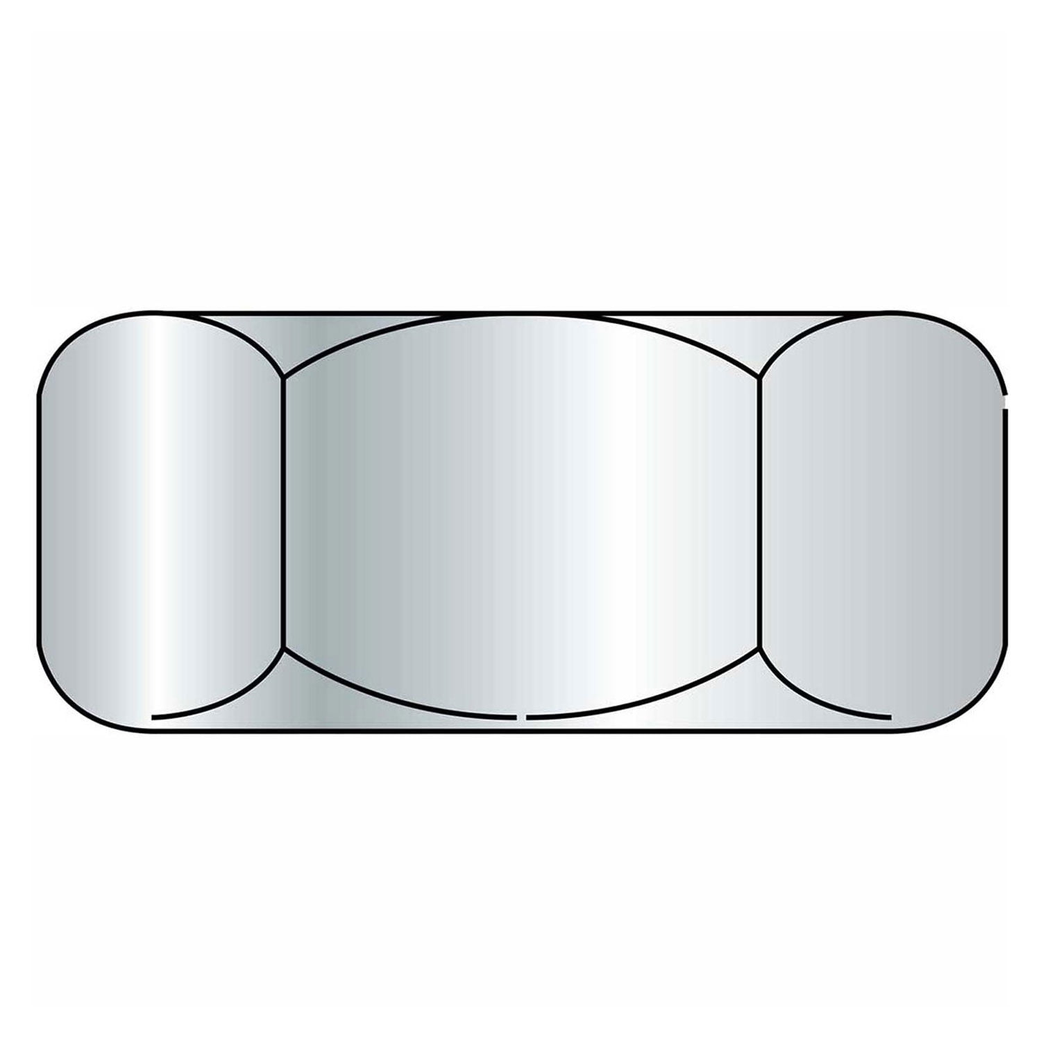 Finished Hex Nut - 3/8-16 - Med. Carbon Steel - Zinc CR+3 - UNC - Grade 5 - Pkg
