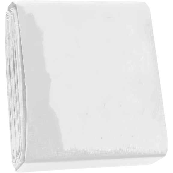 Finished Size 18x24 Feet 10 Mil White Heavy Duty Poly Tarp, Multipurpose Protective Cover, UV Resistant, Waterproof Poly Tarpaulin with Reinforced Edges Tarpaulin with Reinforced Edges