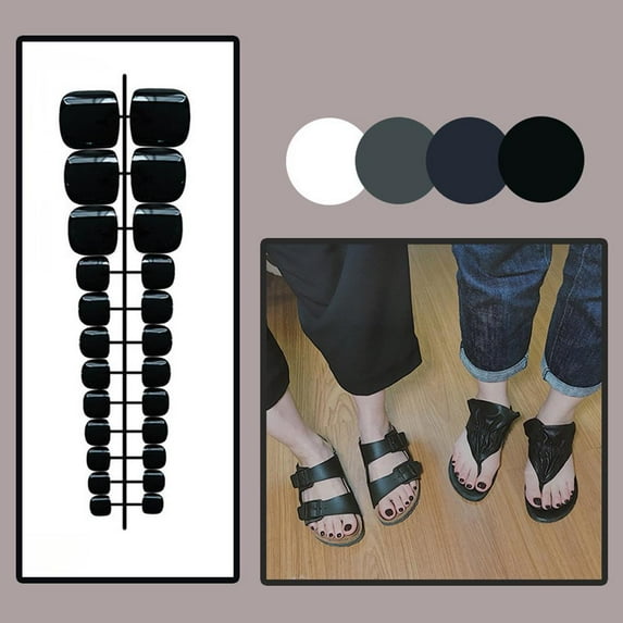 Finished Toenail Glossy Patches Fake Nails Wearable Tools Nails Manicure G5A5