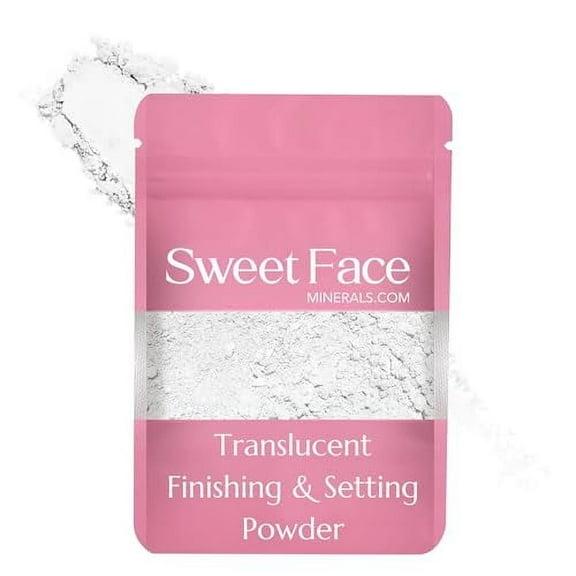 TRANSLUSCENT FINISHING BULK SETTING POWDER (12 gram Refill Pouch) Mineral Makeup Matte Bare Face Loose Illuminating Oil Control Blurring Baking Powder Extends Wear Talc-Free Poreless Finish