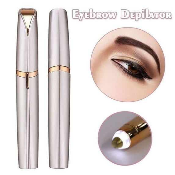 CB20897 LED Painless Trimmer Electric Eyebrow Facial Hair Remover