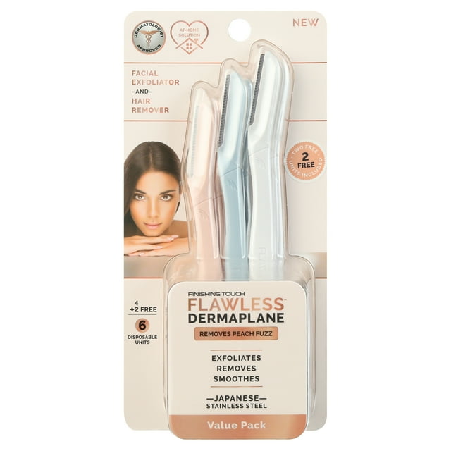 Finishing Touch Flawless Dermaplane Facial Exfoliator and Hair Remover