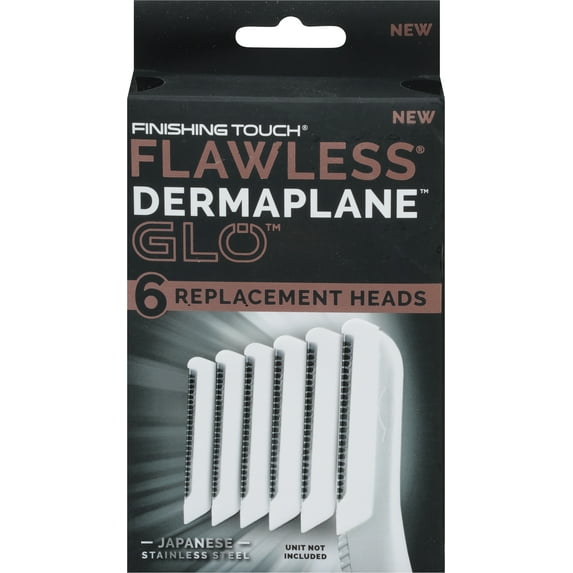 Finishing Touch Flawless Dermaplane Glo - Replacement Heads 6 ct