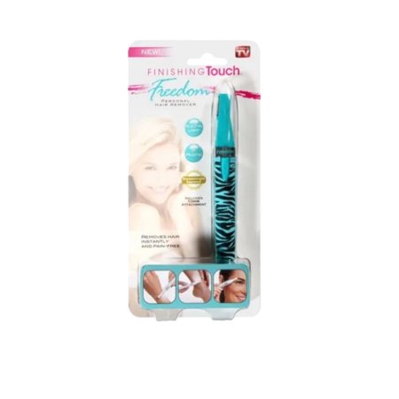 Finishing Touch -Freedom Personal Electric Hair Removeer Shaver with Light- Turquoise Zebra Print