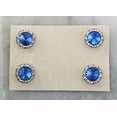 thumbnail image 1 of Finishing Touch Magnetic Tack Pin - Blue Sapphire Stone - Silver Finish, 1 of 1