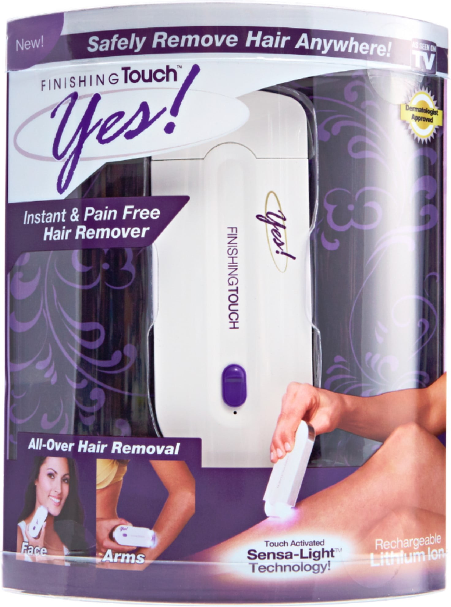 the finishing touch yes, the first allaround painless hair remover
