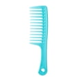 thumbnail image 1 of Finishing handle smooth hair Grooming curly hair wide teeth comb householdblue, 1 of 5