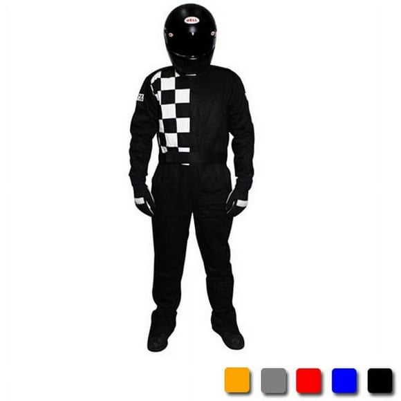 Finishline 2-Layer SFI-5 Fire Retardant Racing Suit, Red Small