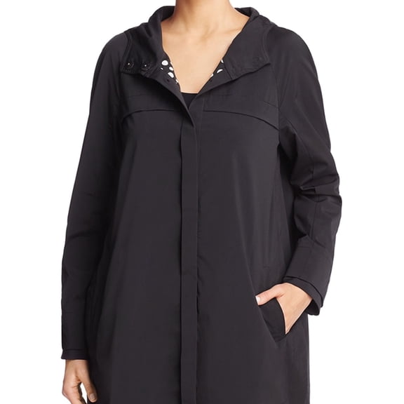 Finity Womens Basic Anorak Jacket, Black, 4