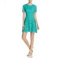 thumbnail image 1 of Finity Womens Flare Shift Dress, Green, 10, 1 of 2