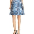 thumbnail image 1 of Finity Womens Floral A-line Skirt, Blue, 10, 1 of 2