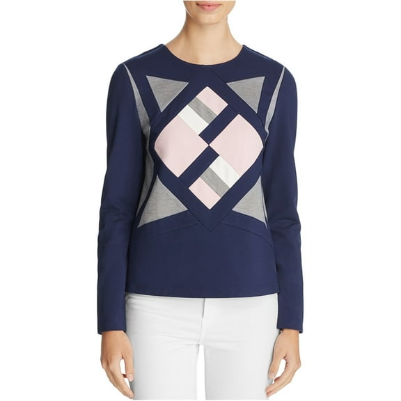 Finity Womens Geometric Scuba Sweater, Multicoloured, 8