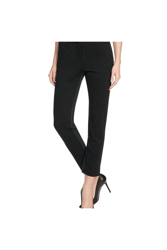Womens Glitter Textured Ankle Pants