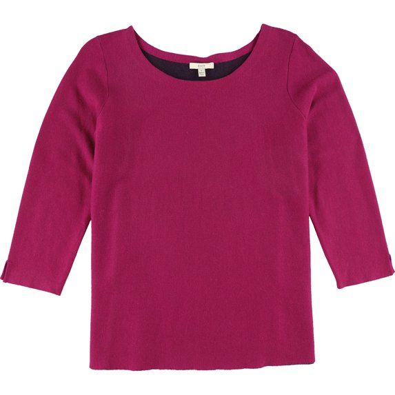 Finity Womens Knit Pullover Blouse, Purple, Medium